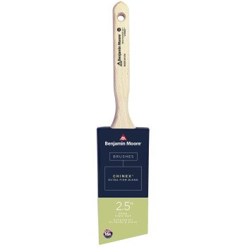 Benjamin Moore U61625-017 Paint Brush, Extra-Firm Brush, 2-15/16 in L Bristle, Chinex Bristle, Angle Sash Handle