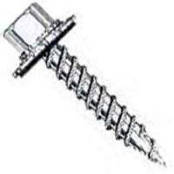 ProFIT 0278134 Post Frame Screw, #9 Thread, 2 in L, Coarse Thread, Hex Drive, Self-Piercing Point, Galvanized Steel