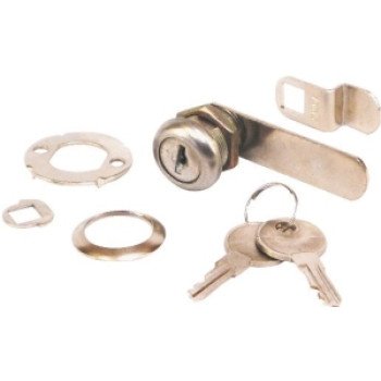 US Hardware WP-9708C Cam Lock, Steel, Chrome