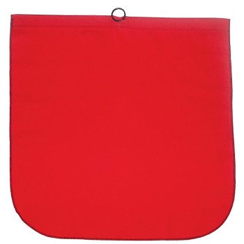 Ancra 49893-11 Safety Flag with Steel Wire Rod and Loop, 18 in L, 18 in W, Red, Cotton