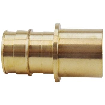 Apollo EPXMSA11 Pipe Adapter, 1 in, PEX-A Barb x Sweat, Brass, 200 psi Pressure