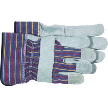 Boss B71162-L Gloves, L, 8 to 8-3/8 in L, Wing Thumb, Safety, Cotton, Blue