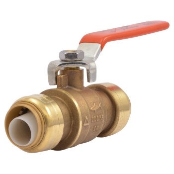 SharkBite 22185-0000LF Ball Valve, 3/4 x 3/4 in Connection, Push-Fit x Push-Fit, 200 psi Pressure, Manual Actuator