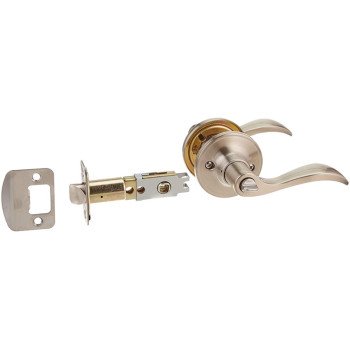 Schlage J Series J40VSEV619 Privacy Lever, Mechanical Lock, Satin Nickel, Metal, Residential, 3 Grade