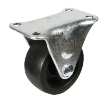 Dh Casters C-GD30PR Rigid Caster, 3 in Dia Wheel, 1-1/4 in W Wheel, Plastic Wheel, 220 lb