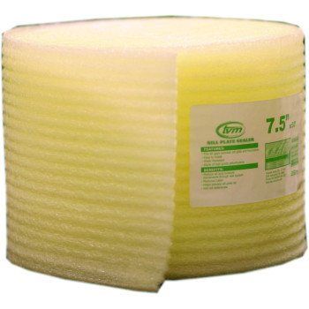 TVM W508 Sill Seal, 7-1/2 in W, 50 ft L Roll, Polyethylene, Yellow