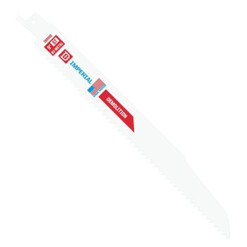 IMPERIAL BLADES Demolition IBD906-B Reciprocating Blade, 9 in L, 6 TPI, Bi-Metal Cutting Edge