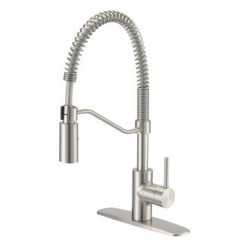 Boston Harbor FP4A0096NP Spring Pull-Down Kitchen Faucet, 1.8 gpm, 1 -Faucet Handle, 1 or 3 Hole -Faucet Hole