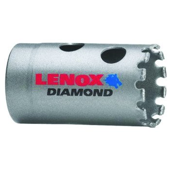 Lenox Diamond 1225618DGHS Hole Saw, 1-1/8 in Dia, 1-5/8 in D Cutting