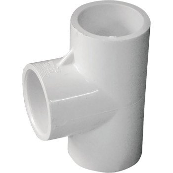 IPEX 435776 Pipe Tee, 3/4 in, Socket, PVC, White, SCH 40 Schedule, 150 psi Pressure