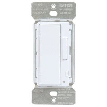 Halo HIWMA1BLE40AWH Smart Dimmer, 3 -Way, 120 V, 60 Hz, Bluetooth, Wi-Fi, Wireless, White