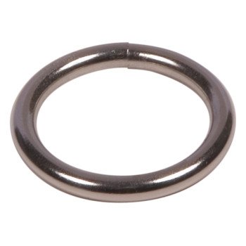 Ben-Mor 71002 Round Ring, 1-1/2 in Dia Ring, Steel, Nickel-Plated