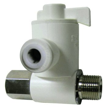 Watts LFP-467CS Stop Valve, 1/4 x 3/8 x 3/8 in Connection, Compression, Plastic Body