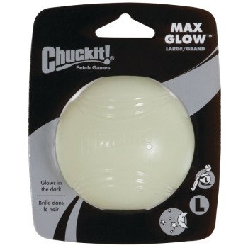 Chuckit! 32314 Dog Toy, L, Natural Rubber, Glow White