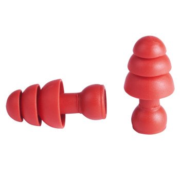 Milwaukee 48-73-3205 Replacement Ear Plugs, 26 dB NRR, Flanged, One-Size Ear Plug, Foam Ear Plug, Red Ear Plug