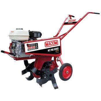 Maxim MT PRO RMT55H Rental Tiller, 163cc Honda GX160 Engine, 26 in Max Tilling W, 10 in Max Tilling D, Slasher Tine