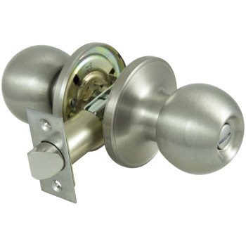 ProSource T3P10V-PS Privacy Lockset, Tubular Design, Stainless Steel