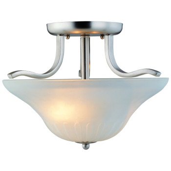 SEMI FLUSH 2LIGHT BRUSH NICKEL