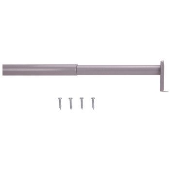 ProSource 21012ZCX-PS Adjustable Closet Rod, 18 to 30 in L, Steel, Silver