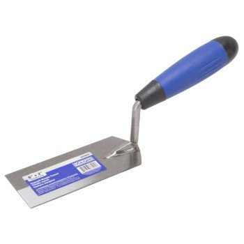 Vulcan 36405 Margin Trowel, 5 in L Blade, 2 in W Blade, Steel Blade, Ergonomic Handle, Plastic Handle