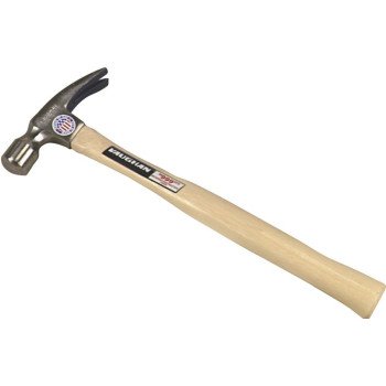 Vaughan 606M Hammer, 28 oz Head, Rip Framing, Straight Claw, Milled Head, Steel Head, 18 in OAL