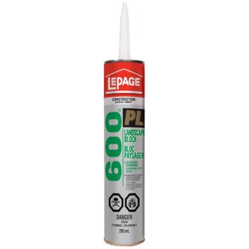 LePage 1654127 Block Adhesive, Beige, 295 mL Cartridge