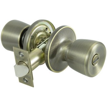 ProSource TS810V-PS Privacy Lockset, Tubular, Tulip Design, Brass