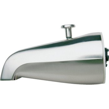 Plumb Pak PP825-31 Bathtub Spout, 3/4 in Connection, IPS, Chrome Plated, For: 1/2 in or 3/4 in Pipe