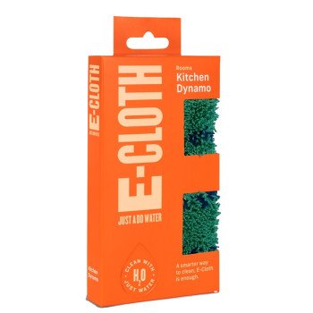 e-cloth 10654 Cleaning Cloth, 6-1/2 in L, 3-1/2 in W, Polyamide/Polyester/Polypropylene, Green