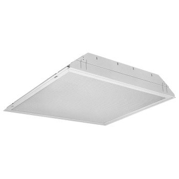 LITHONIA LIGHTING 2SP8GU316A12120 G Static Fluorescent Troffer, 120 V, 2-Lamp, Steel Fixture, White Fixture