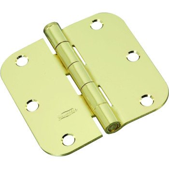 National Hardware N830-208 Door Hinge, Steel, Polished Brass, Full-Mortise Mounting