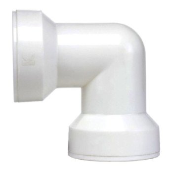 Insta-Plumb 47QLK Coupling Elbow, Plastic, White