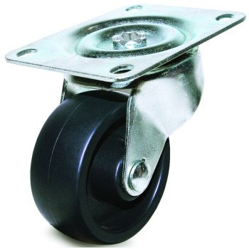 Dh Casters C-GD30PS Swivel Caster, 3 in Dia Wheel, 1-1/4 in W Wheel, Plastic Wheel, 220 lb