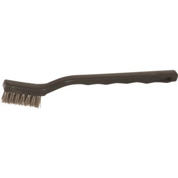 DQB 11353 Detail Brush, 1/2 in L Trim, Stainless Steel Bristle, 7-3/4 in OAL