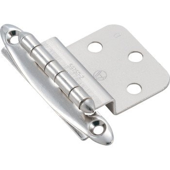 Amerock BPR341726 Cabinet Hinge, 3/8 in Inset, Polished Chrome