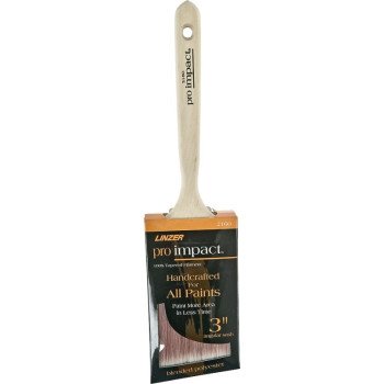 Linzer WC 2160-3 Paint Brush, 3 in W, 3-1/4 in L Bristle, Polyester Bristle, Sash Handle