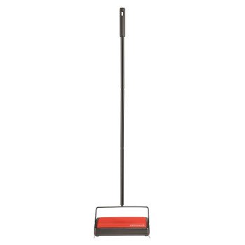 Bissell Refresh 2483 Carpet and Floor Manual Sweeper, 9-1/2 in W Cleaning Path, Orange