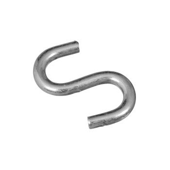 National Hardware N121-616 S-Hook, 1-1/2 in, 40 lb Working Load, 0.177 in Dia Wire, Steel, Zinc