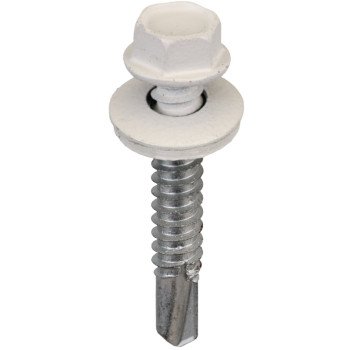 Acorn International SW-MM1412W250 Screw, #14 Thread, Hex Drive, Self-Drilling, Self-Tapping Point, Steel, 250 BAG