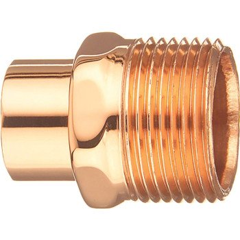 Elkhart Products 104-2 Series 30436 Street Pipe Adapter, 1/2 in, FTG x MIP, Copper