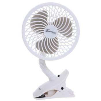 Dreambaby EZY-Fit Series L2317 Clip-On Fan, Deluxe, White, For: Strollers, Desk, Tabletops, Cribs, Playpens and More