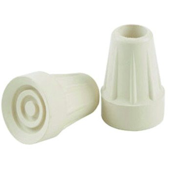 Shepherd Hardware 9742 Crutch Tip, Round, Rubber, Off-White, 7/8 in Dia