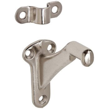 Schlage Ives Series 59A14 Handrail Bracket, Aluminum, Polished Nickel