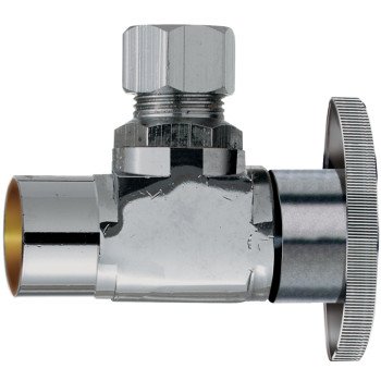 Plumb Pak PPC60-1PCLF Angle Stop Valve, 1/2 x 1/2 in Sweat x OD