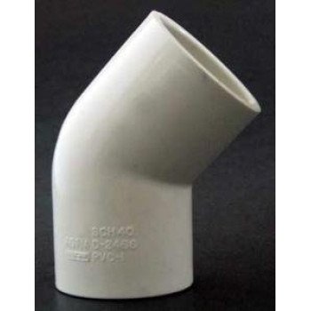 Xirtec 140 435481 Pipe Elbow, 1/2 in, Socket, 45 deg Angle, PVC, White, SCH 40 Schedule, 150 psi Pressure