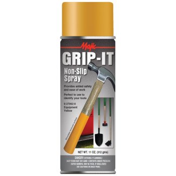 Majic Paints 8-27962-8 Anti-Slip Spray Paint, Equipment Yellow, 11 oz, Can