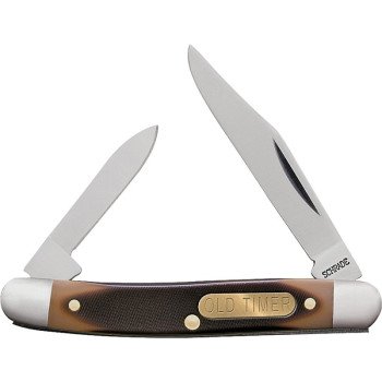 Old Timer 104OT Folding Pocket Knife, 2 in L Blade, 7Cr17 High Carbon Stainless Steel Blade, 2-Blade