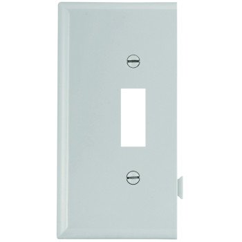 Eaton Wiring Devices STE1W Wallplate, 4-7/8 in L, 3.12 in W, 1 -Gang, Polycarbonate, White, High-Gloss