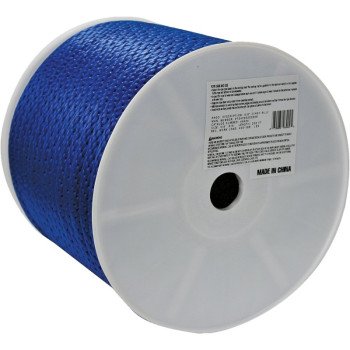 Wellington 46404 Derby Rope, 5/8 in Dia, 200 ft L, 450 lb Working Load, Polypropylene, Blue