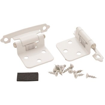 Amerock BPR3429W Cabinet Hinge, 3/8 in Inset